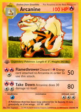 Arcanine Base Set Pokemon card