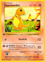 Charmander Base Set Pokemon card