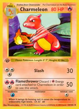 Charmeleon Base Set Pokemon card