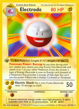 Electrode Base Set Pokemon card