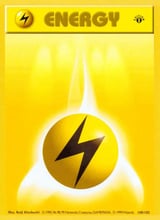 Lightning Energy Base Set Pokemon card