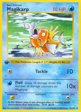 Magikarp Base Set Pokemon card