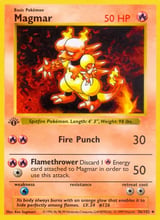 Magmar Base Set Pokemon card