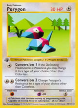 Porygon Base Set Pokemon card
