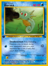 Horsea Fossil Pokemon card