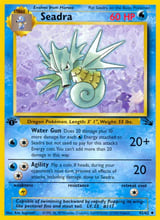 Seadra Fossil Pokemon card