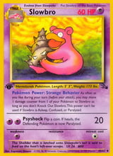 Slowbro Fossil Pokemon card