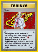 Blaine Rare Holo Gym Challenge