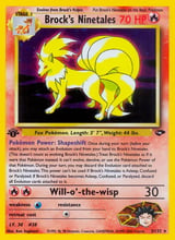 Brock's Ninetales Rare Holo Gym Challenge