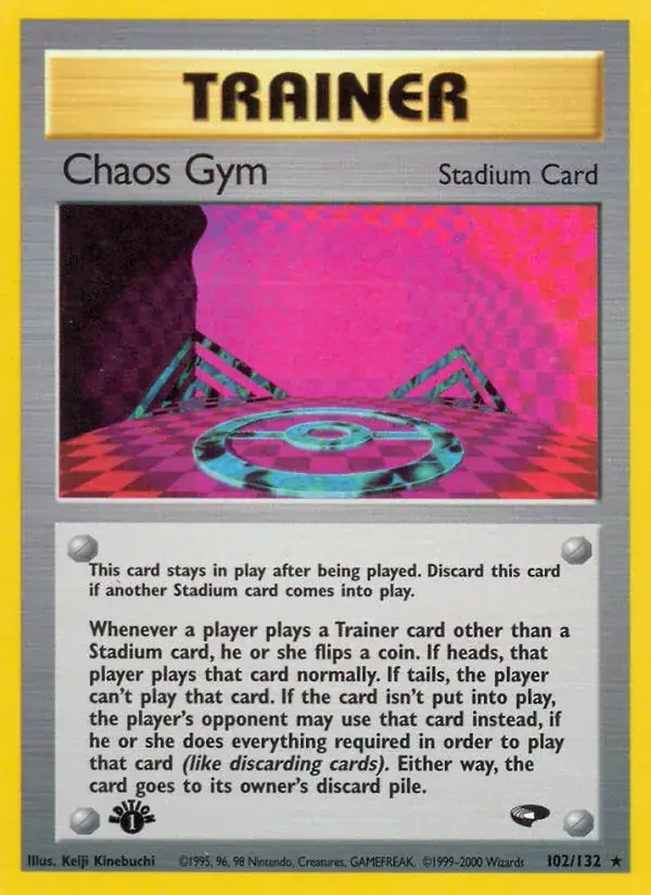 Chaos Gym Gym Challenge Pokemon card