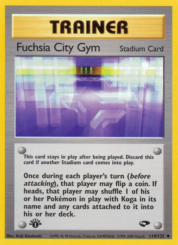 Fuchsia City Gym Gym Challenge Pokemon card