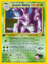 Giovanni's Nidoking Rare Holo Gym Challenge