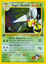 Koga's Beedrill Rare Holo Gym Challenge