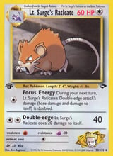 Lt. Surge's Raticate Uncommon Gym Challenge