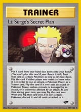 Lt. Surge's Secret Plan Rare Gym Challenge