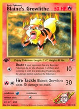 Blaine's Growlithe Uncommon Gym Heroes