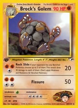 Brock's Golem Rare Gym Heroes