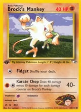 Brock's Mankey Common Gym Heroes