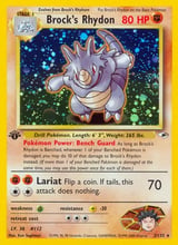 Brock's Rhydon Rare Holo Gym Heroes