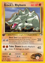 Brock's Rhyhorn Rare Gym Heroes