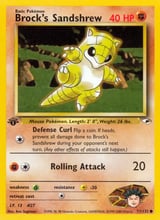 Brock's Sandshrew Common Gym Heroes