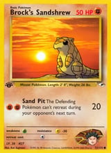 Brock's Sandshrew Common Gym Heroes