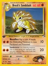 Brock's Sandslash Rare Gym Heroes