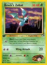Brock's Zubat Rare Gym Heroes