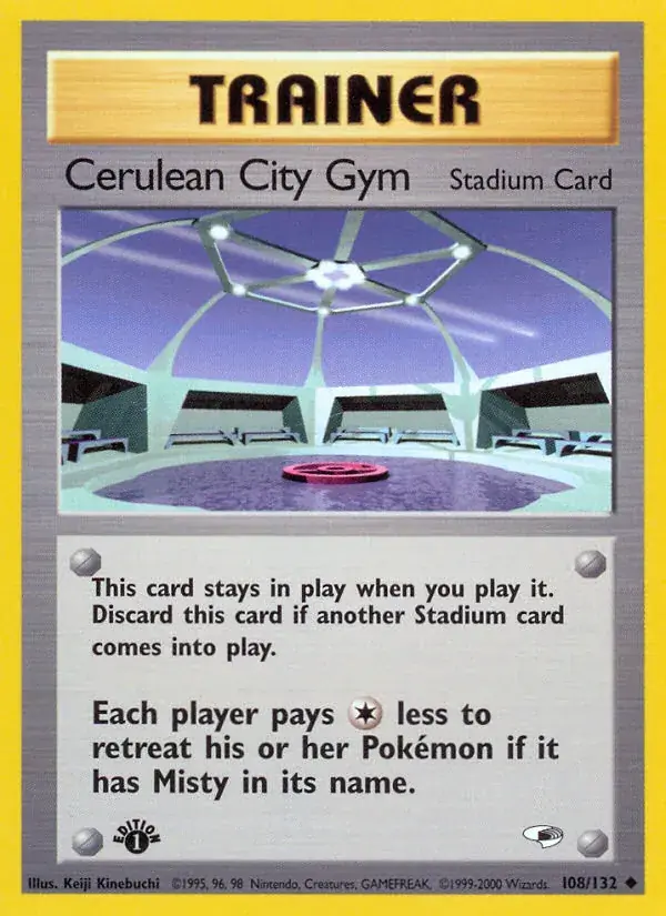 Cerulean City Gym Gym Heroes Pokemon card