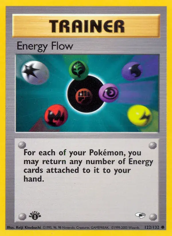 Energy Flow Gym Heroes Pokemon card