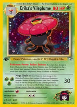 Erika's Vileplume Rare Holo Gym Heroes