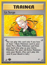 Lt. Surge Rare Gym Heroes