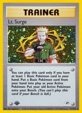 Lt. Surge Rare Holo Gym Heroes