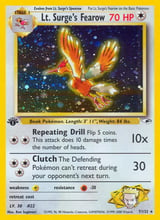 Lt. Surge's Fearow Rare Holo Gym Heroes