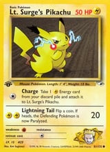 Lt. Surge's Pikachu Common Gym Heroes
