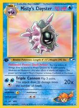 Misty's Cloyster Rare Gym Heroes