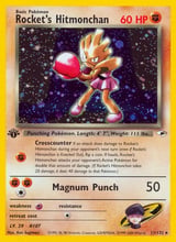 Rocket's Hitmonchan Rare Holo Gym Heroes