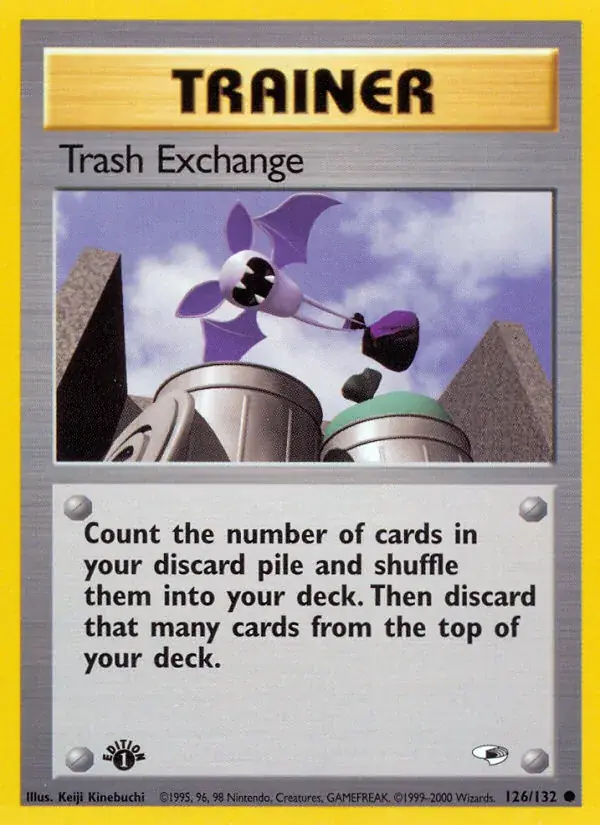 Trash Exchange Gym Heroes Pokemon card