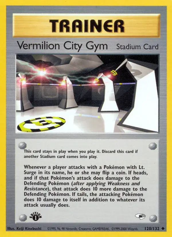 Vermilion City Gym Gym Heroes Pokemon card