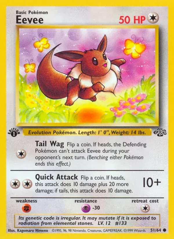 Eevee Jungle Pokemon card