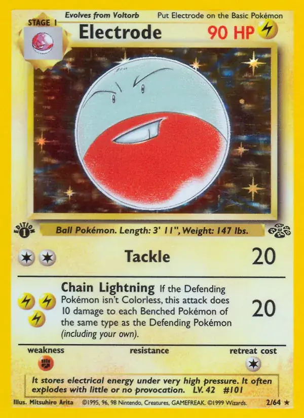 Electrode Jungle Pokemon card