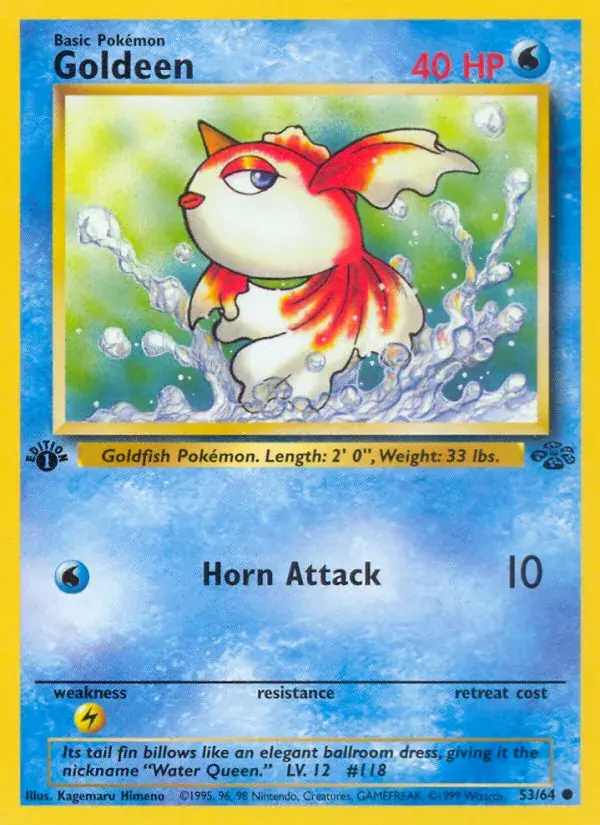 Goldeen Jungle Pokemon card