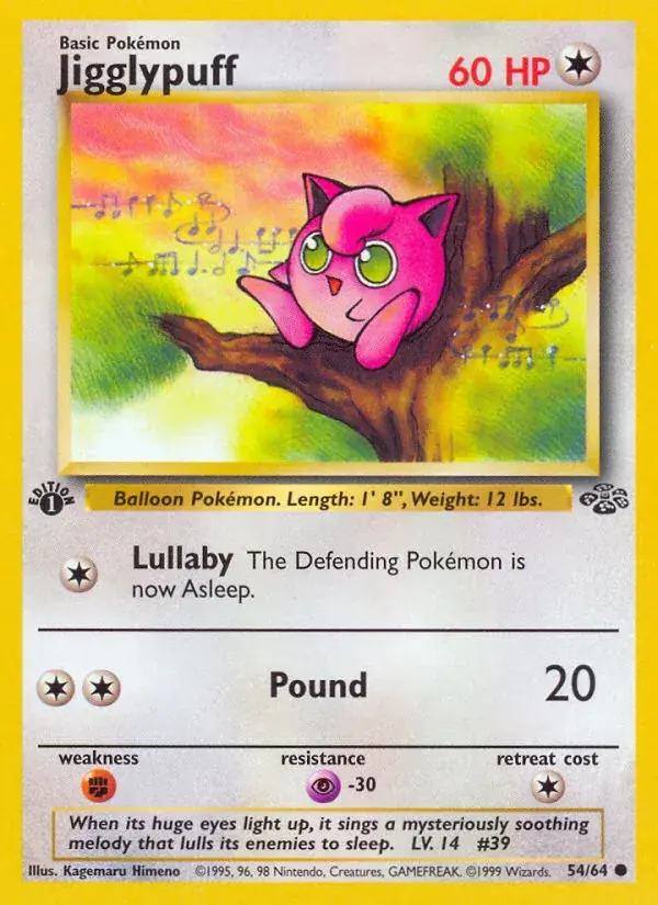 Jigglypuff Jungle Pokemon card