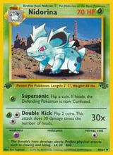 Nidorina Jungle Pokemon card