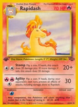 Rapidash Jungle Pokemon card