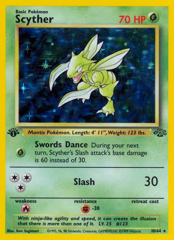 Scyther Jungle Pokemon card