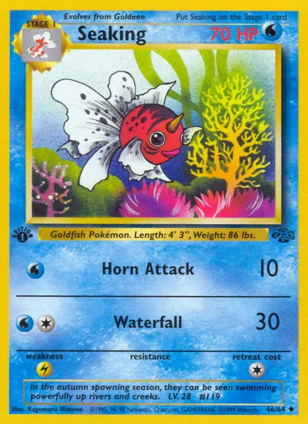 Seaking Jungle Pokemon card