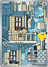 Meowth Illustration Rare 30th Celebration