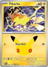 Pikachu Pikachu Rare 30th Celebration