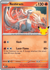 Reshiram Rare 30th Celebration